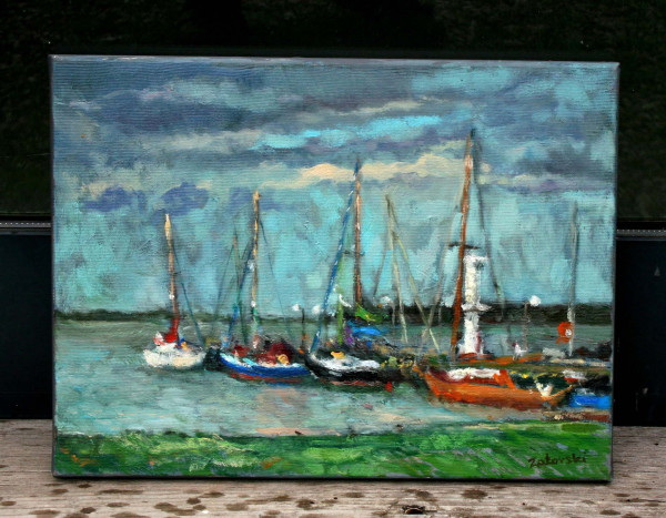 Marina w nowym warpnie olej na płótnie 30x40.jpg