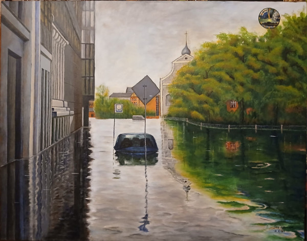 Powódź  z cyklu Zegar zagłady tyka  - akryl na płótnie 80X100 cm.jpg