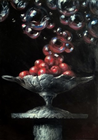 Paweł Galiński, Przemiany, z serii Artefakty, akryl na płycie, 70x50 cm, rok 2014.jpg