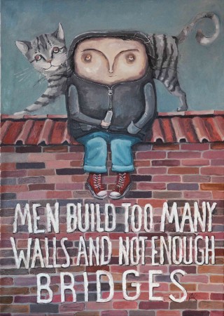 Agata_Urbańska-Krasowska-Za dużo budujemy murów a za mało mostów-50x70cm_malarstwo olejne.jpg