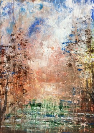 Zarośla, Akryl na płótnie 70x50, Autorka Janina Partyka-Pojęta.jpg